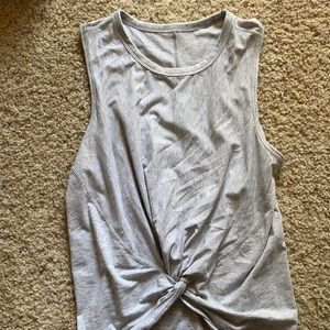 lululemon light gray tank